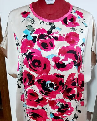 Bluza din satin imprimat
