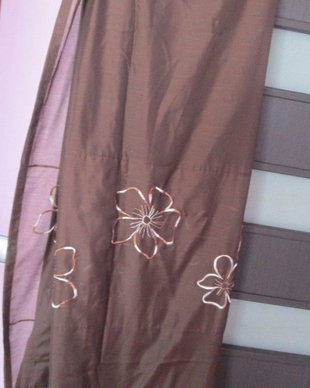 pereche perdele/draperii maro elegante