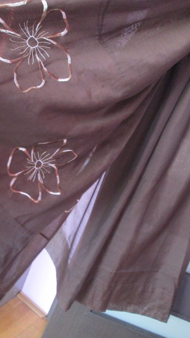 pereche perdele/draperii maro elegante