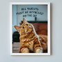 Rama foto pisică All guests must be approved by the cat