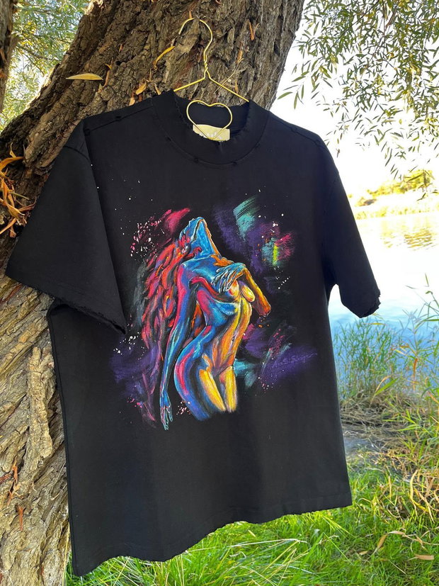 tricou pictat manual