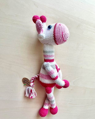 Amigurumi, zebra Zurli, jucarie crosetata
