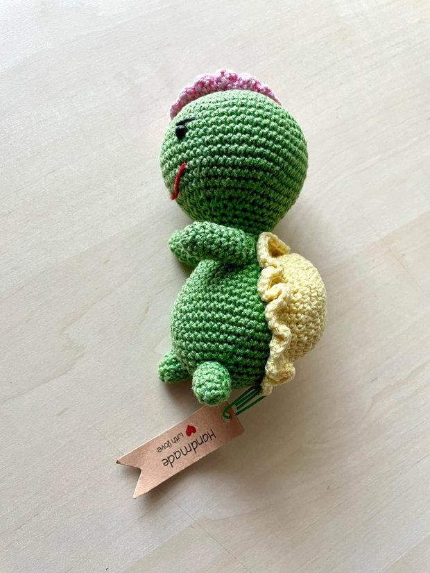 Amigurumi, broscuta cu palarioara, jucarie crosetata