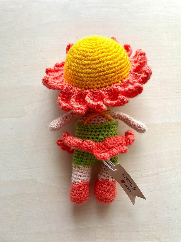 Amigurumi, fata floare, jucarie crosetata