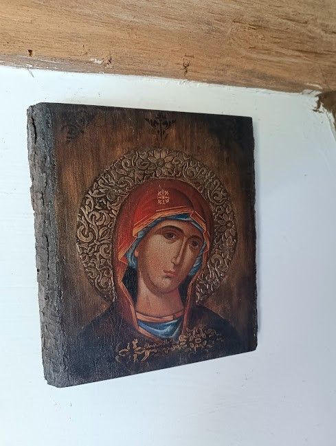 Maica Luminii-Icoană unicat antichizată manual