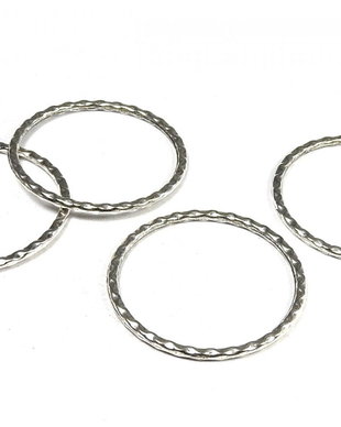 Link metalic, argintiu antichizat, 32 mm