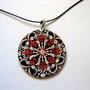 Colier lemn  cu mandala 52843