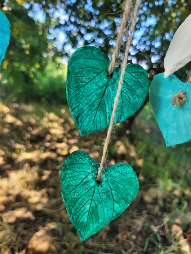 Decorațiune cu frunze din lut cu uscare la aer