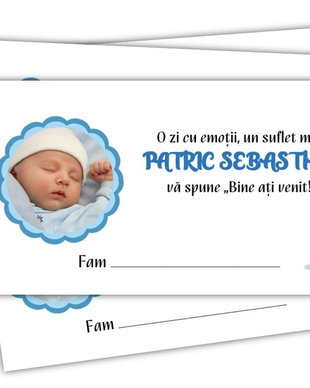 Plic bani botez Baby boss și fotografie