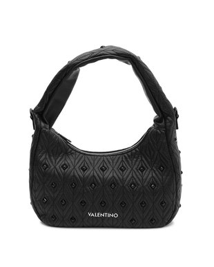 Geanta dama, MARIO VALENTINO, curea de umăr, matlasată, 30% poliester, 70% poliuretan, neagra