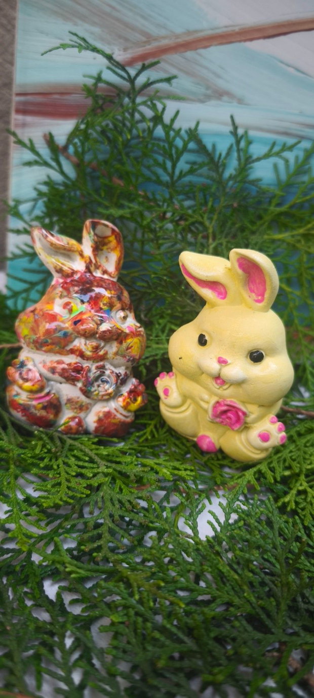 Iepuraș handmade decorativ  8 cm