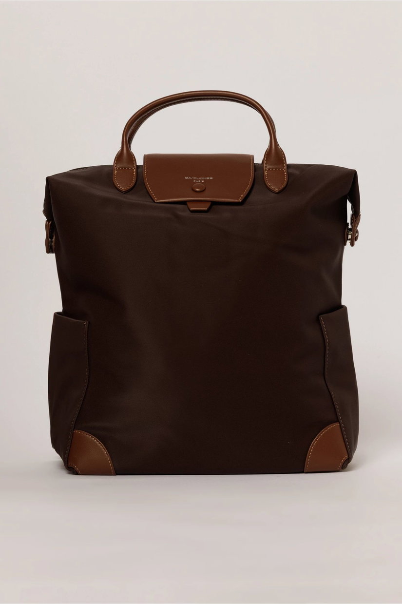 Geanta maxi maro tip rucsac cu buzunare laterale