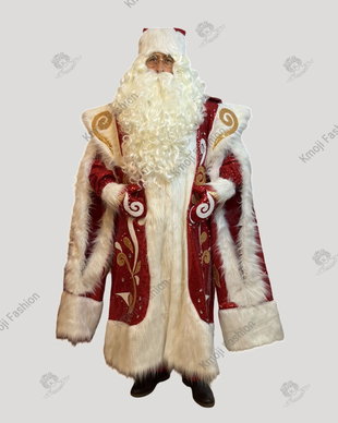 Costum Moș Crăciun Roșu Model Luxury Adult