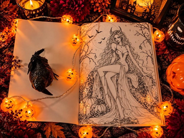 Carte Colorat VIS DE ZI Ediția de Halloween