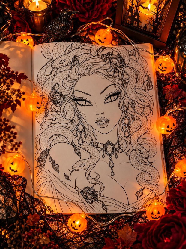 Carte Colorat VIS DE ZI Ediția de Halloween