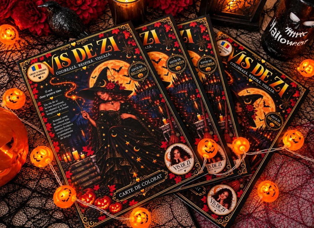 Carte Colorat VIS DE ZI Ediția de Halloween