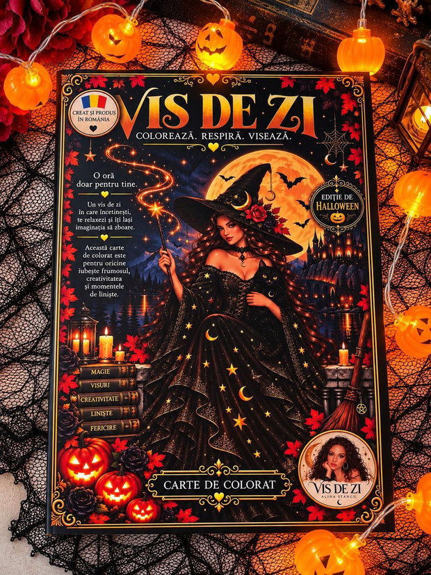 Carte Colorat VIS DE ZI Ediția de Halloween