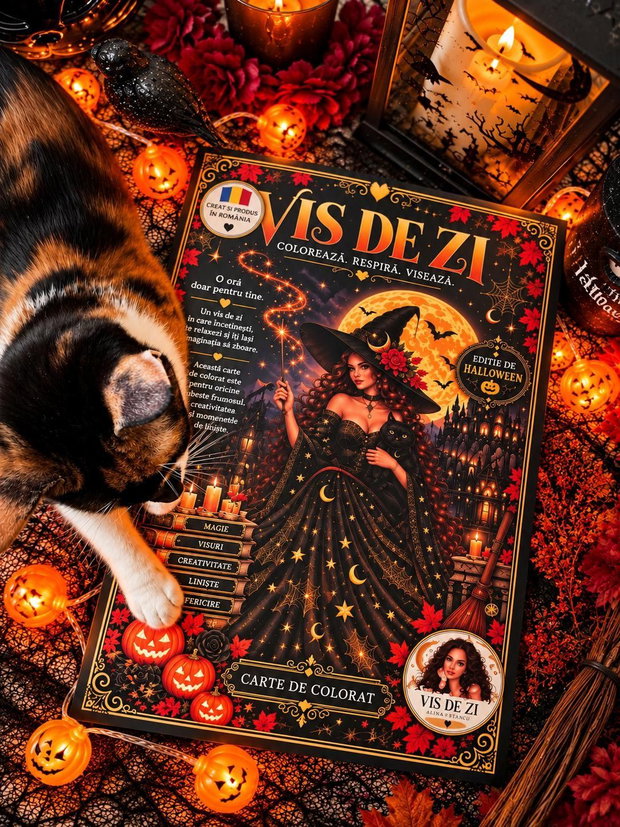 Carte Colorat VIS DE ZI Ediția de Halloween