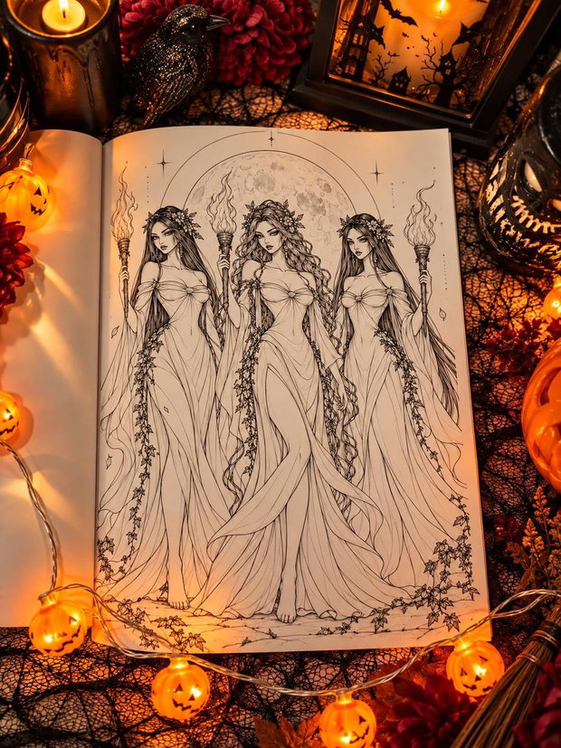 Carte Colorat VIS DE ZI Ediția de Halloween
