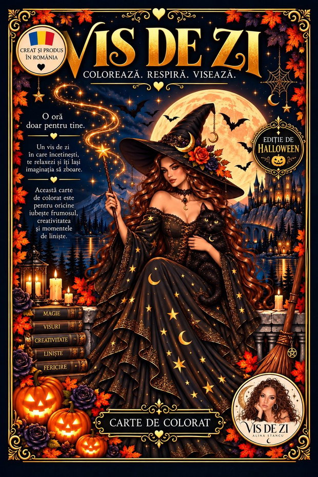 Carte Colorat VIS DE ZI Ediția de Halloween