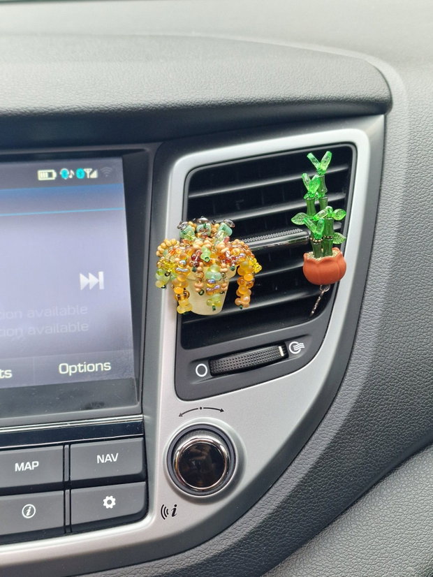 Decor mașină- plantă de toamnă