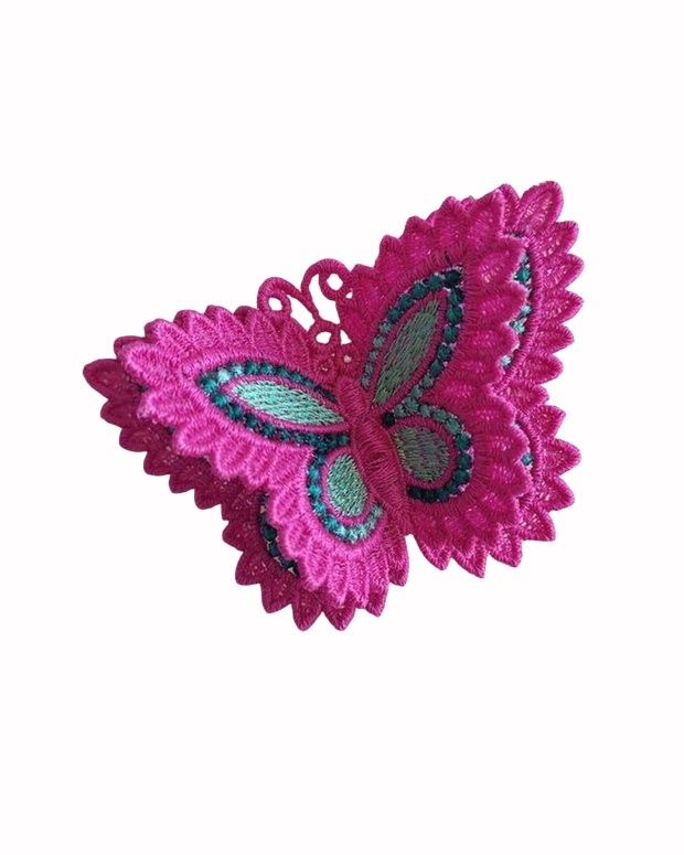 Brosa Fluture Dublu Fucsia