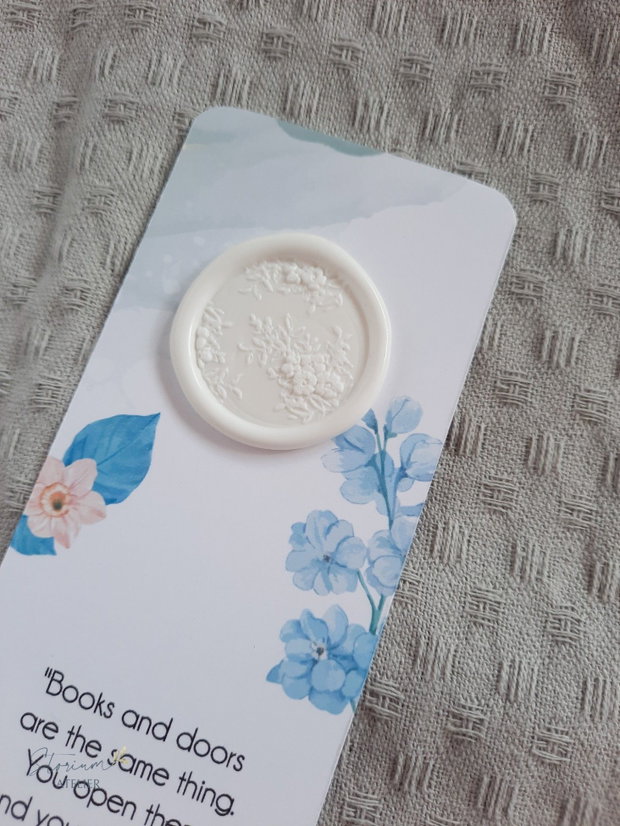 Mărturie nuntă semn de carte cu sigiliu