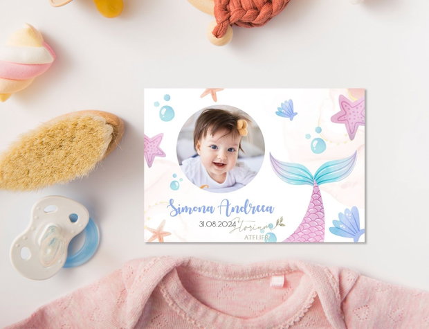 Mărturie magnet botez. Mărturie sirenă