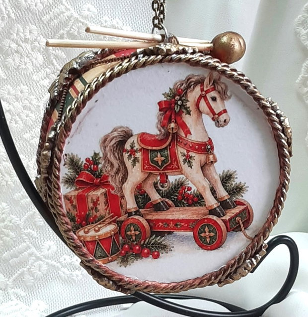 Decoratiune toba pentru bradul de Craciun - Craciunul de altadata