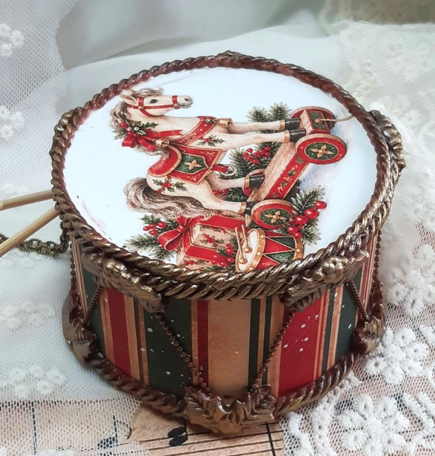 Decoratiune toba pentru bradul de Craciun - Craciunul de altadata