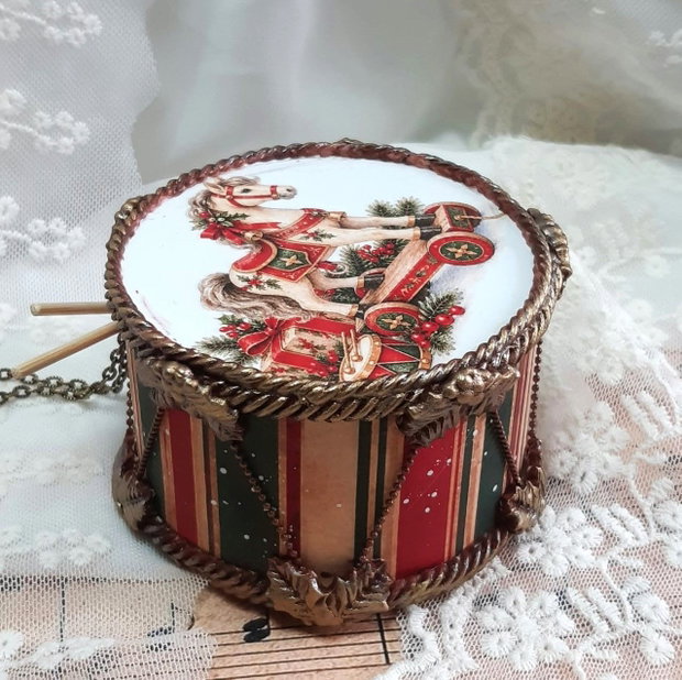Decoratiune toba pentru bradul de Craciun - Craciunul de altadata
