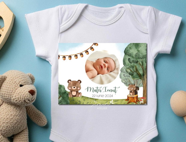 Mărturie magnet botez. Mărturie animăluțe din pădure