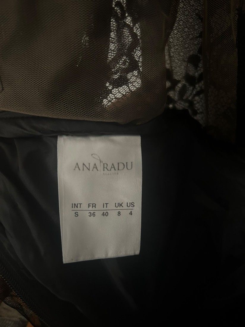 Rochie lungă de seară Ana Radu din tulle și dantelă Mărimea S (36)