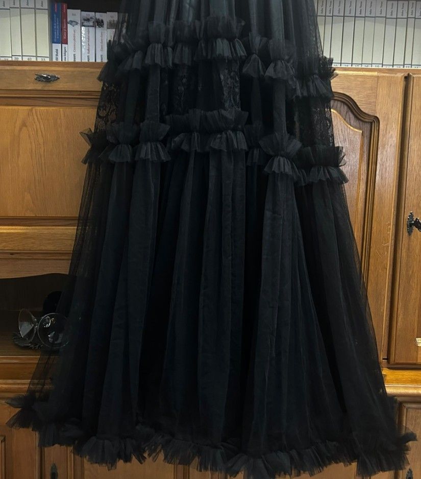 Rochie lungă de seară Ana Radu din tulle și dantelă Mărimea S (36)