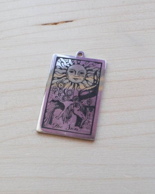 Pandantiv Tarot  The Sun, cartea Soarelui