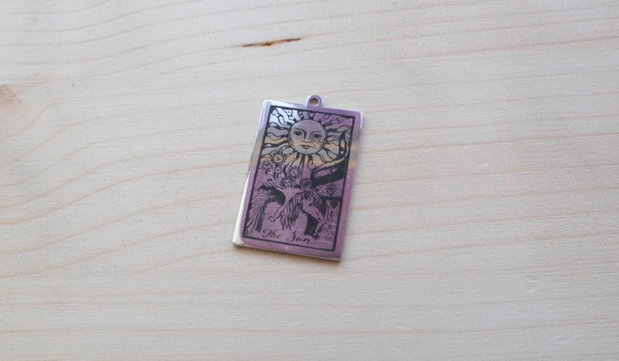 Pandantiv Tarot  The Sun, cartea Soarelui