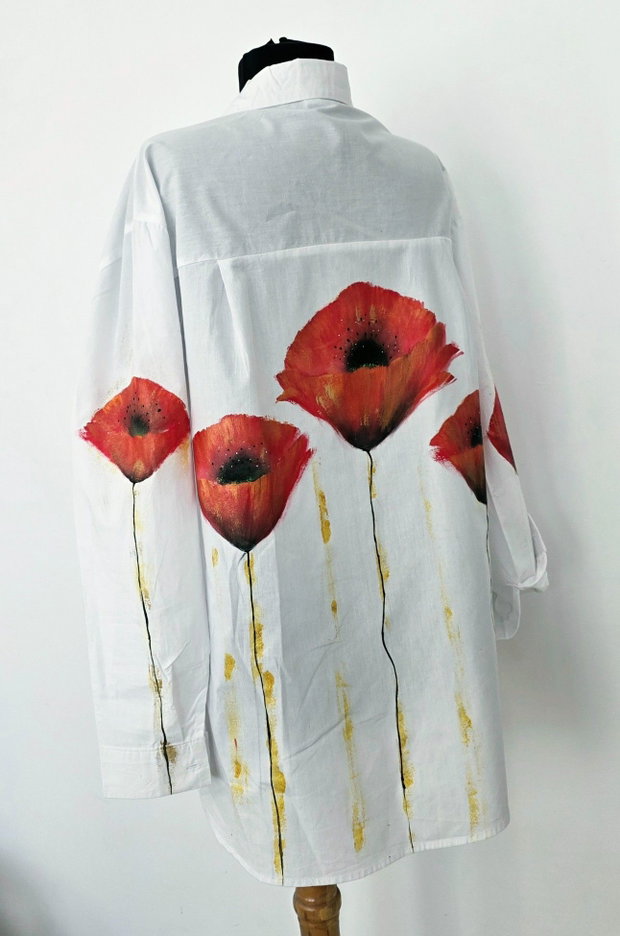 Camasa pictata masura S/M oversize