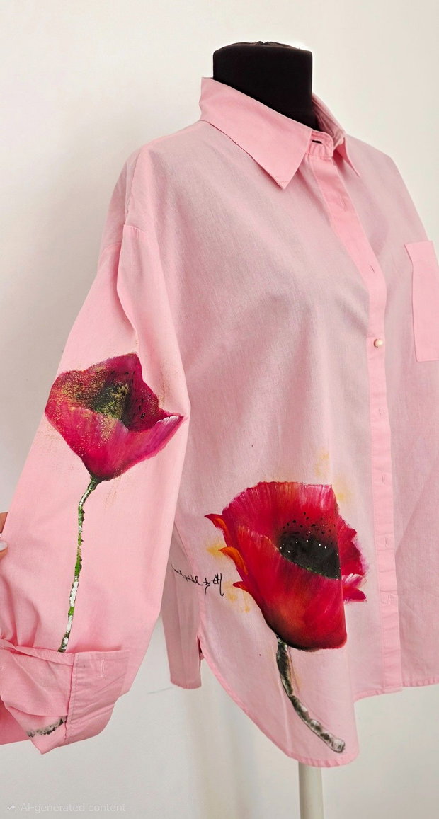 Camasa pictata masura S/M oversize