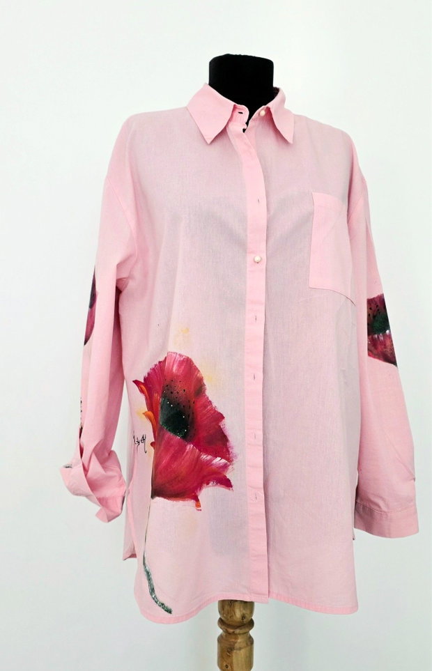 Camasa pictata masura S/M oversize