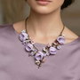 Colier floral mov