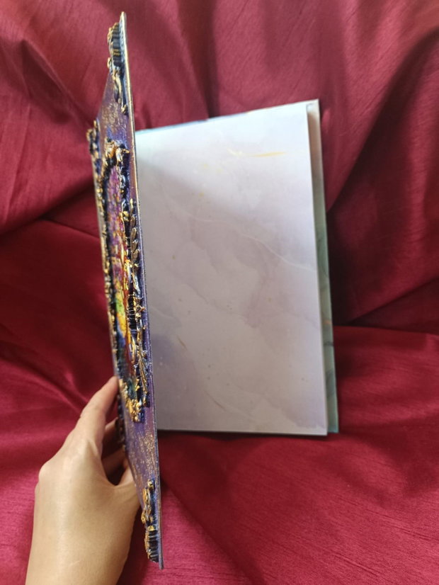 Jurnal handmade B5 Arborele Vieții, stil fantasy