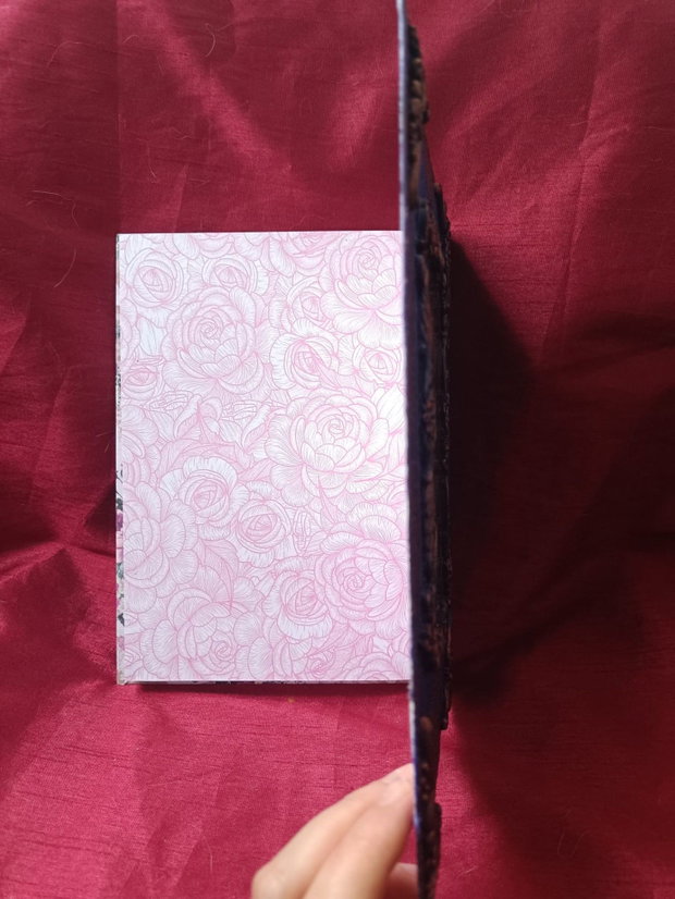 Jurnal handmade B5 cu corb, stil gotic victorian