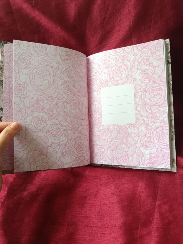 Jurnal handmade B5 cu corb, stil gotic victorian