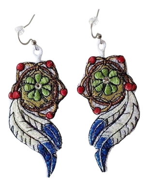 Cercei Dreamcatcher cu Trifoi