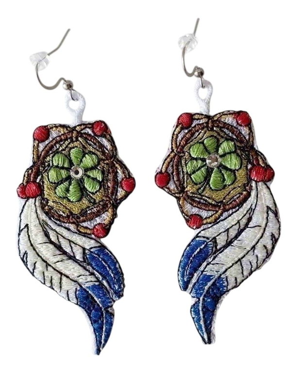 Cercei Dreamcatcher cu Trifoi