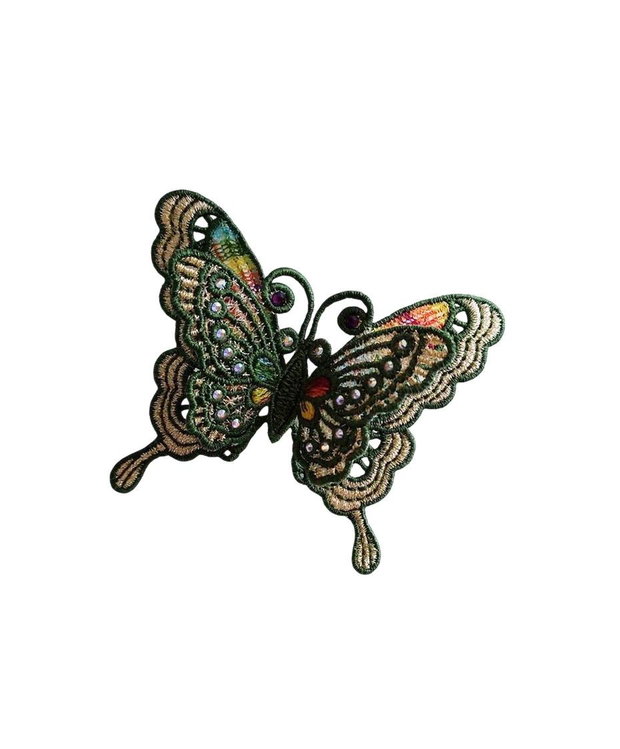 Brosa Fluture 3D Elegant cu Cristale