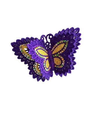 Brosa Fluture Dublu Mov