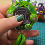 Pisica Alien  Worry Stone, Breloc & Charm
