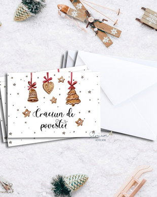 Set 3 felicitări Crăciun
