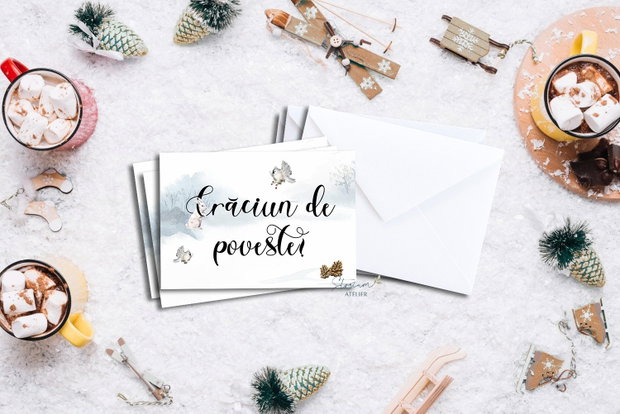 Set 3 felicitări Crăciun